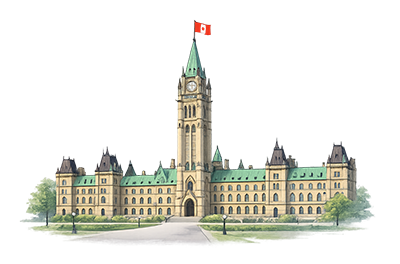 Canadian Parliament illustration