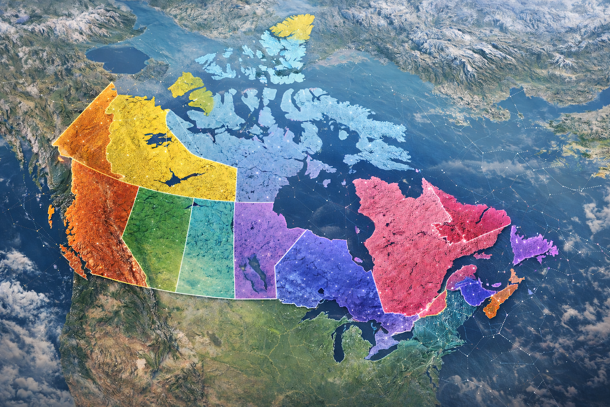 Map view representing multi-jurisdiction claim portfolios